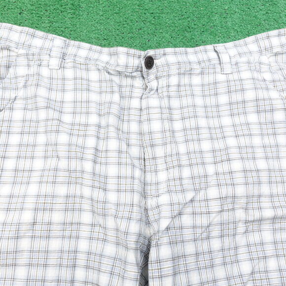 BOB TIMBERLAKE 100% COTTON BLUE WHITE PLAID SHORTS MENS SIZE 42 - Picture 2 of 6